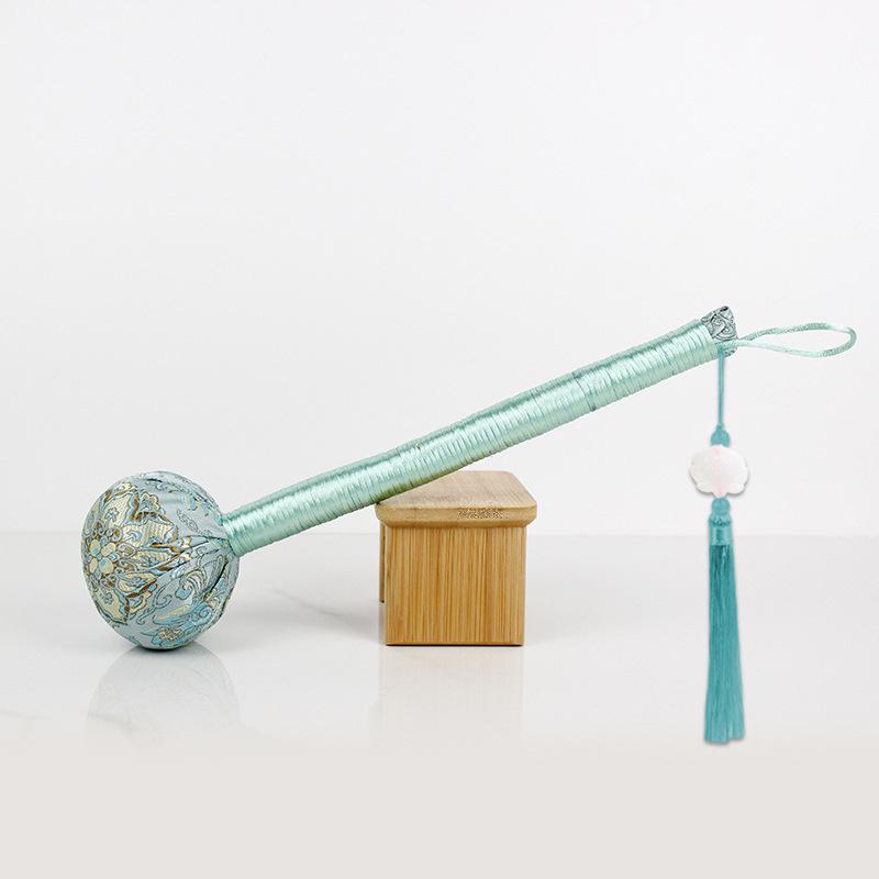 Year of the Horse Mugwort Meridian Massage Hammer - Solid Color Brocade Multifunctional Health Gift