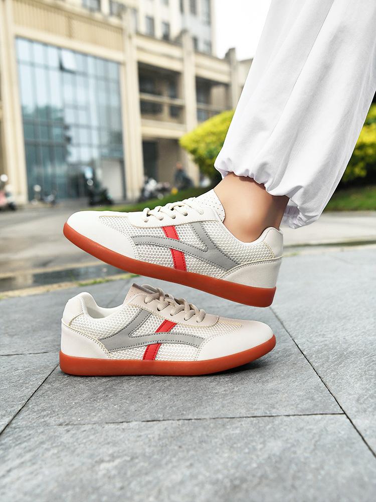 Sneakers men's mesh breathable beef tendon sole Tai Chi shoes women's practice shoes Tai Chi shoes martial arts shoes