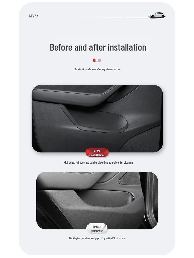 Tesla Model 3 Silicone Door Storage Box TPE Accessories