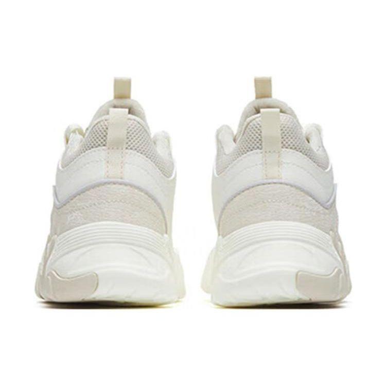Anta After Wave 2.0 Leather Cotton Shock Absorbing Non-Slip Wear-Resistant Mid-Top Sports Casual Shoes Women sneaker Mud-Gray 122248989-1