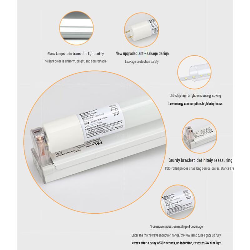 FSL T8 Microwave Sensor LED Tube Light