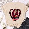 Singer Printed T-Shirt Fashion Trend Short Sleeve Cotton T-Shirt