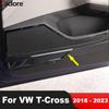 For Volkswagen VW T-cross Tcross 2018-   Steel Car Inner Door Audio Speaker Cover Trim Loudspeaker Frame Accessories