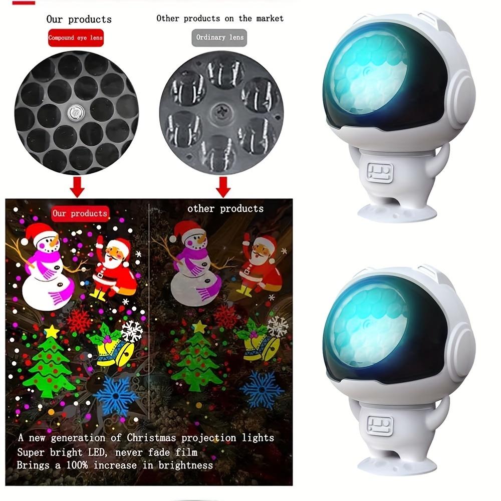 USB Christmas Projection Light Rotatable Dynamic Astronaut Projector Night Lights for New Year Party Decor