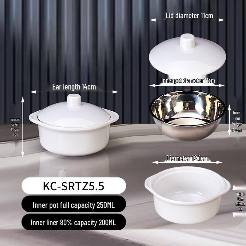 Ru Han Thickened Melamine Soup Tureen Set