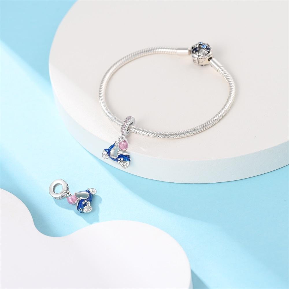 Authentic Charm Bead Charms copper Romantic Electric Vehicle Pendant Bead Charms Compatible With Bracelets Women Jewellery Making Diy Gift