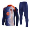 Halbzip Bestickter Fußball Trainingsanzug Set Arsenal Barcelona Real Madrid Camouflage Fußballanzug