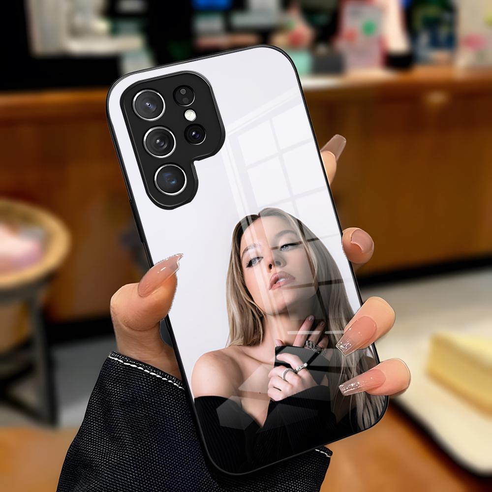 

Singer S-Sydney Sweeney Phone Case For Samsung A25 A13 A33 5G A54 A36 A35 A56 A52 A14 Shockproof Glass Cover Samsung A36