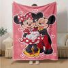 1pc, Cozy Mickey and Minnie Home Decor Blanket: A Perfect Gift for Your Bedroom, Living Room, or Travel, Flannel Throw Blanket, Outdoor Blanket, Car B