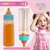 2Pcs Props Doll Bottle Toy Set Strange Juice Milk Disappears Toy Doll Bottle Disappearing Bottles Easy Play Gift for Parents