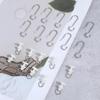 White Plastic Curtain Track Glider Heavy Duty Easy Install Shower Curtain Pulley Silent Operation Straight Curved Rails
