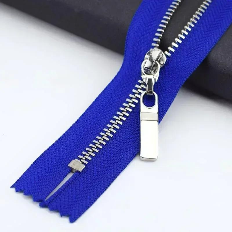 5/10Pcs 3# 15-30cm Close-end Metal Zippers Purse Handbag Zip Closure Decor Zipper for Clothes Pocket Zips DIY Sewing Accessory