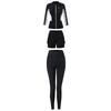 Womens UPF 50 Quick-Dry Rash Guard Set Long Sleeve Top Pants Snorkeling Swimming Surfing Water Sports