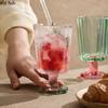 Flower-shaped Water Cup High Foot Glass Cups Ice Cream Cups Red Wine Glasses Goblet Drink Cups Juice Cup Drinkware Mugs Teacup