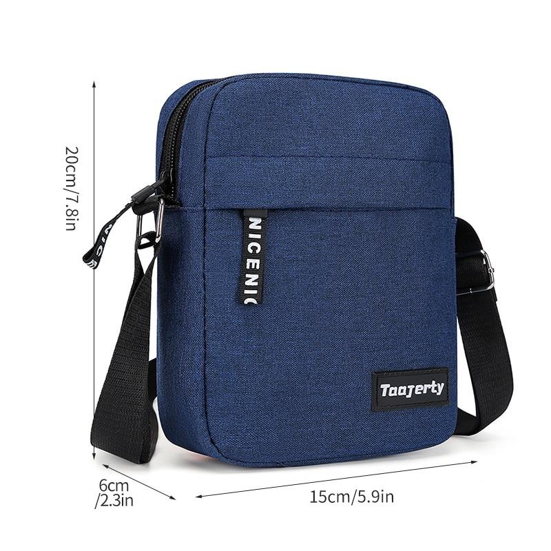 Men's Small Trendy Shoulder Bag, Small Messenger Bag, Fashion Simple Nylon Mobile Phone Bag