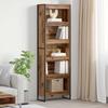 Bookshelf 2 pcs Reclaimed Wood Look 60 x 30 x 189.5 cm Engineered Wood