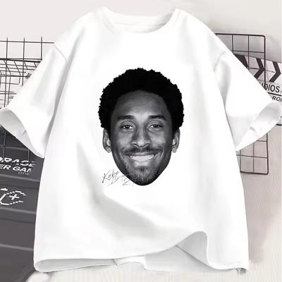 Paar T-Shirts Streetwear Qualität Basketball Kobe Bryant Bedruckte Grafiken Oversized Oberteil Herren