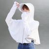Anti-sun clothes women wear new ice silk breathable summer hooded short long-sleeved sunscreen clothes light blouse jacket