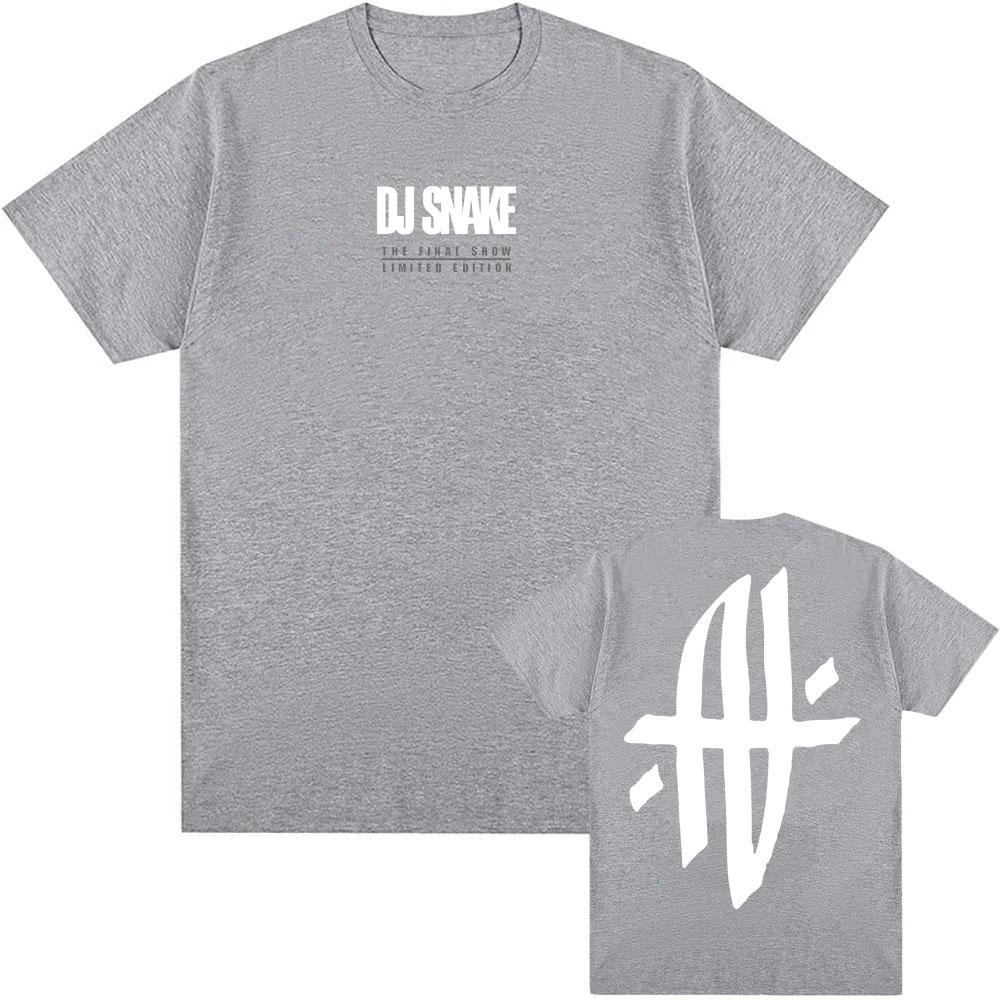DJ Snake The Final Show 2025 NEW T-shirt Summer Cotton Loose T Shirt O-neck Fashion Summer Tshirts Grunge Unisex Tees