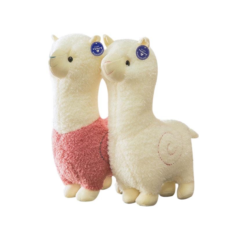 Peluche Alpaga - Poupée Mouton Mignonne & Oreiller de Sommeil