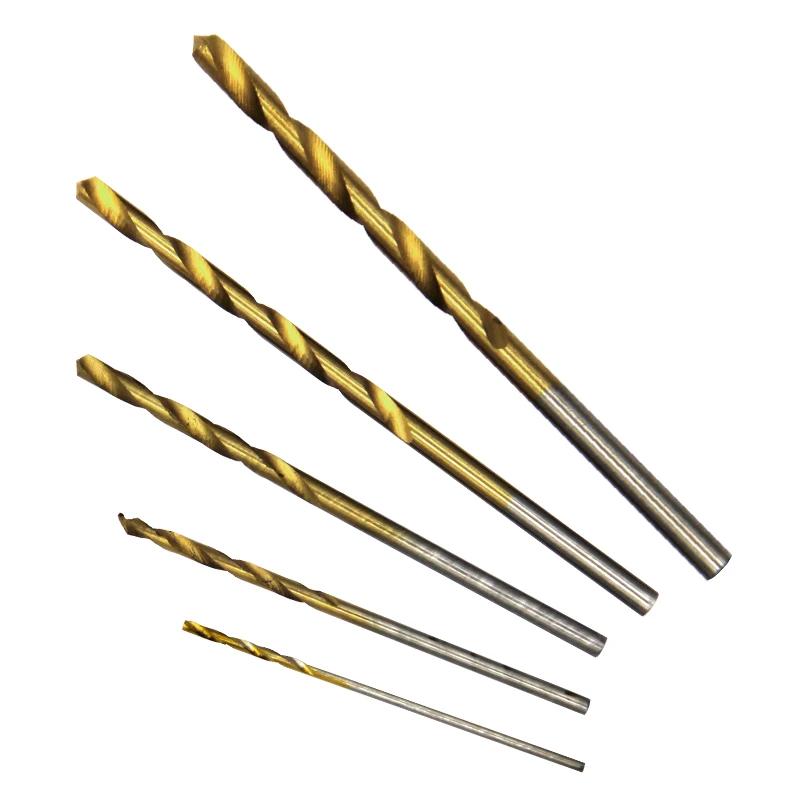 50Pcs Titanium Plated Twist Drill Set 1-3mm Small Drill Bit Electric Drill Tool DIY Woodworking Hole Opener Drill Bit Cutter