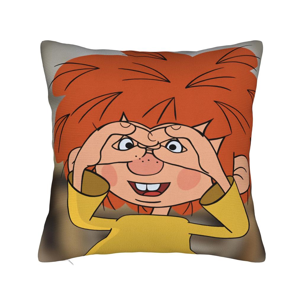 P-Pumuckls Pillow Case Cute Funny Pillow Cover Square Pillowcases For Office Car Home Decor