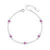 Trustdavis Genuine 925 Sterling Silver Fashion Sweet Round Colour Zircon Bracelet For Women Teen Party Fine S925 Jewelry Da2689
