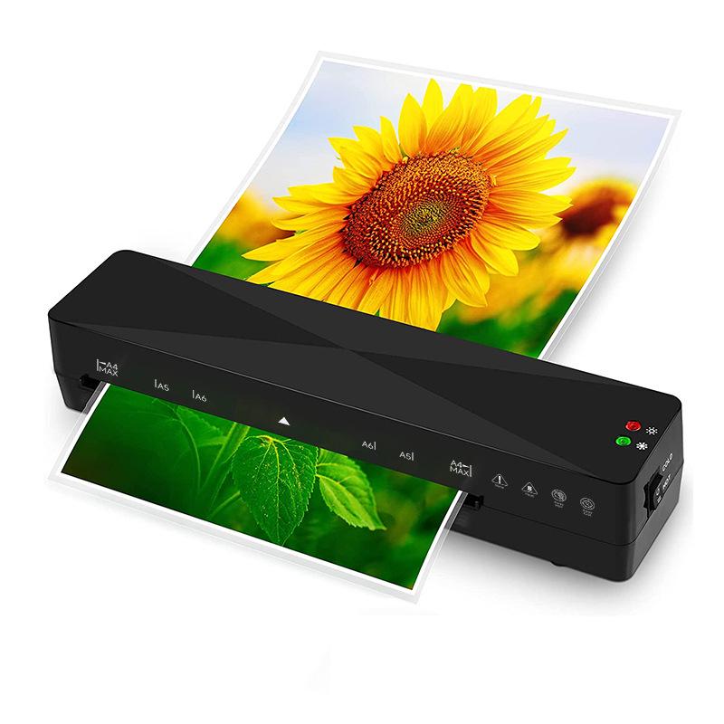 Compact Office A4 Photo Laminator - Film & Adhesive Compatible