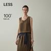 Mulberry Silk Polka Dot Sleeveless Vest