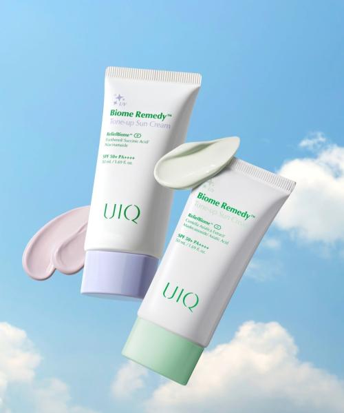 UIQ Biome Remedy Tone Up Sun Cream Duo Set (Purple & Green) - 2 X 50ml