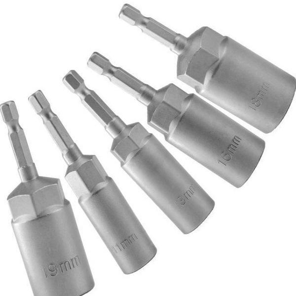 Deep Socket Extension Set for Electric Hex and Pneumatic Drills