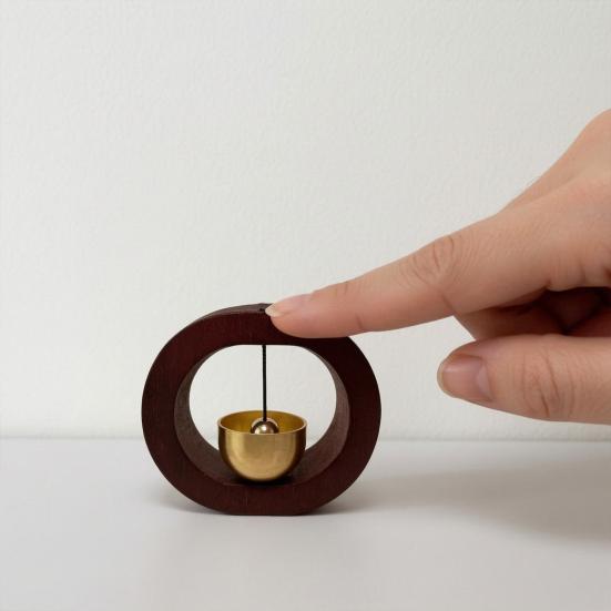 Magnetic Shopkeepers Bell C-shape Wooden Decorative Wind for Door Opening Door Bell Chime