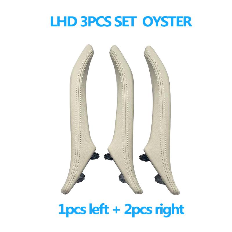 3-teiliges Innenzubehör für 3 Passagiertüren mit Ledergriffabdeckung für BMW 5 Series F10 F11 520i 523i 525i 528i