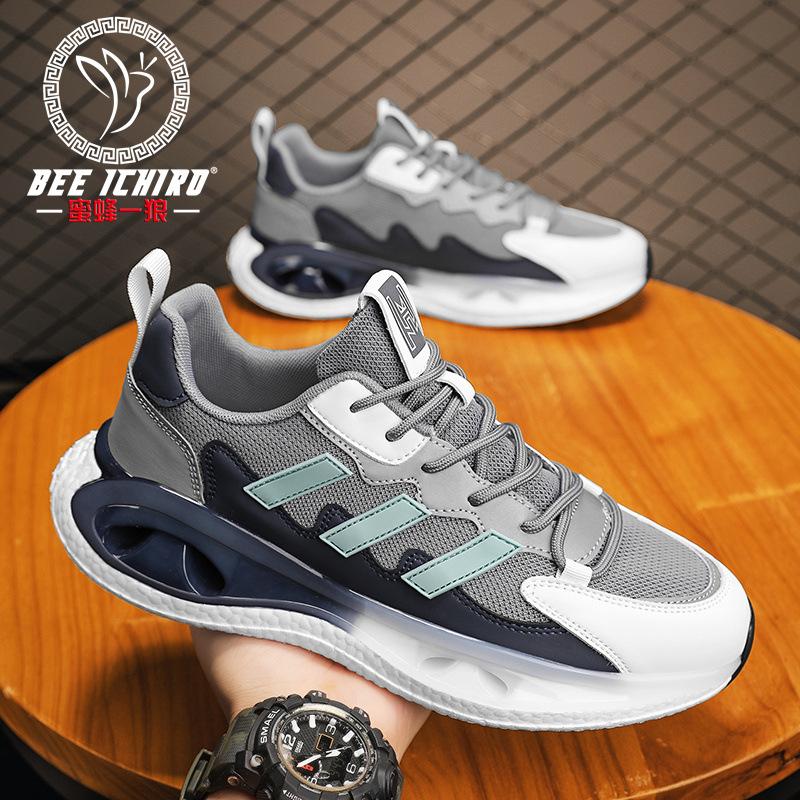 

Men s shoes spring and summer popcorn sneakers fashion casual mesh running trendy shoes 44