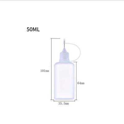 10ks PE plniacich fliaš, ihlových fliaš, fliaš na pigmenty, fliaš na dopĺňanie oleja 50 ml