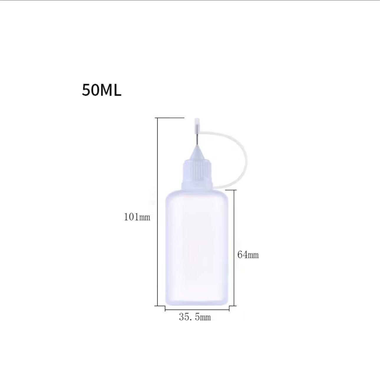 

10pcs PE Refill Bottles, Needle Bottles, Pigment Bottles, Oil Refill Bottles 50ml One Size белый