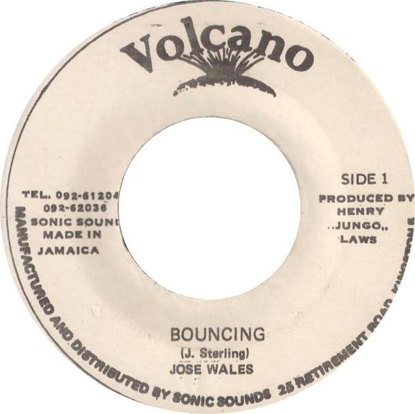 

7inch Record JOSE WALES Bouncing NONE Volcano Jamaica Reggae Ska Dub Used