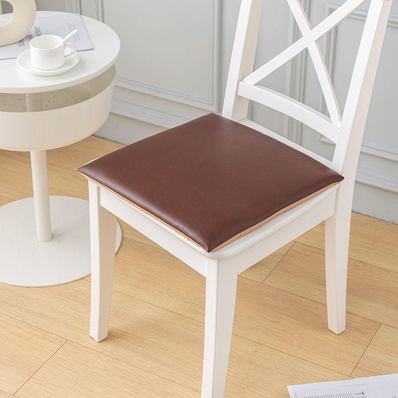 Waterproof & Dirt-Resistant Leather Seat Cushion - Thickened Non-Slip Horseshoe Chair Pad for Dining or Office. 40x43cm Horseshoe