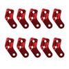 10pcs Outdoor Rope Tensioner 3 Hole Rope Tightening Hook Hiking Awning Equipment
