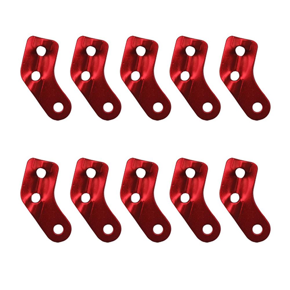 10pcs Outdoor Rope Tensioner 3 Hole Rope Tightening Hook Hiking Awning Equipment