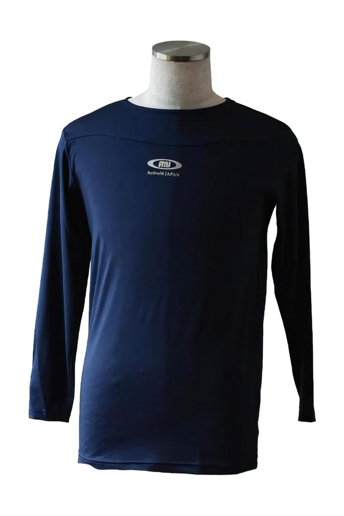 ActiveM Long Sleeve Comfort Undershirt for Round Mesh Comfortable Against the Skin Baseball, Neck, Moisture-Wicking, Quick-Drying, Stretch, Sides,