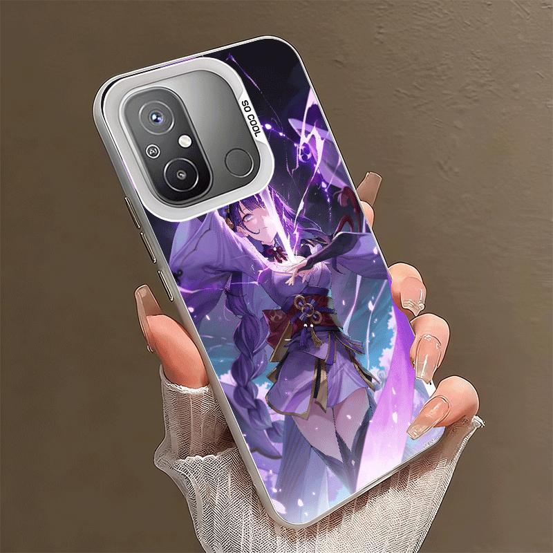 Genshin Impact Raiden Shogun Soft Phone Case for Xiaomi Redmi 15C 15 14C 13C 12C Poco X5 X6 X7 Pro X3 F8 F7 Ultra M8 13 12 Cover