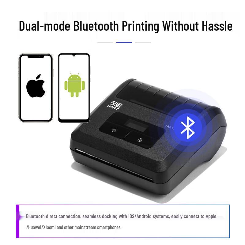 Портативный Bluetooth-термопринтер этикеток HPRT A300L