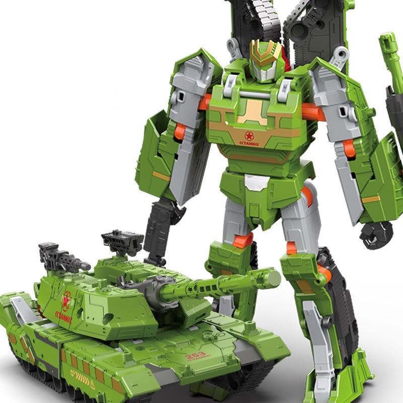 

JINJIANG New 19CM Transformation Toy Anime Robot Car Action Figure Plastic Cool Movie Aircraft Tank Model Kids Boy Gift JJ716
