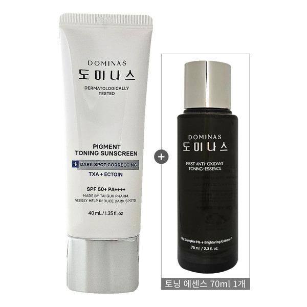 DOMINAS Sunscreen 40ml x 1 + Toning Essence 70ml x 1