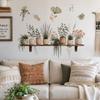 Nordic Style Green Vine Plant Wall Sticker for Living Room or Bedroom Decor
