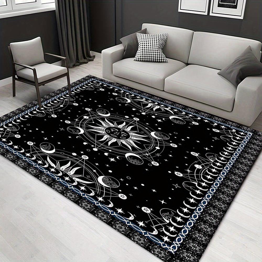 

1pc 1381124331Pattern Carpet, Area Rug For Living Room Bedroom Room Bed Chair Laundry Entryway Corridor Yard Non-slip Outdoor Camping Rug Fl 60cm by 90cm