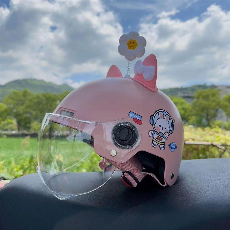 Children's Helmet Electric Car Summer Motorcycle Boy and Girl Half Helmet Electric Car Four Season Universal Safety Helmet