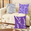 Lavender  Flowers Cushion Cover Soft Plush Throw Pillow Cover  DoubleSided Printed Cushion Case  Cozy Sofa  Home Decor