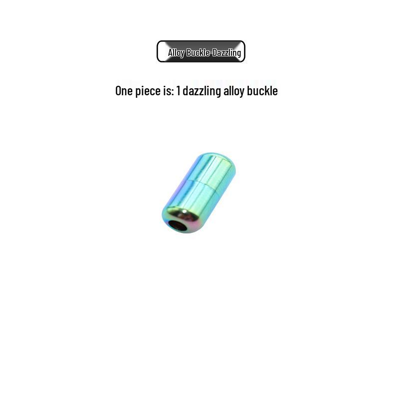 Colorful Aluminum Capsule Buckles for No-Tie Shoelaces